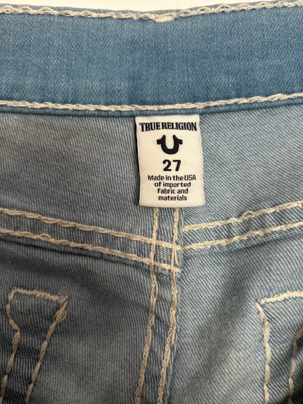 True Religion Women’s Halle Mid Rise Super Skinny Jeans in Light Blue Wash - Picture 4 of 5